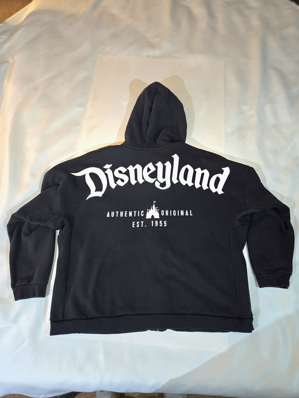 Disney Black Hooded Sweatshirt - Authentic Original XXL